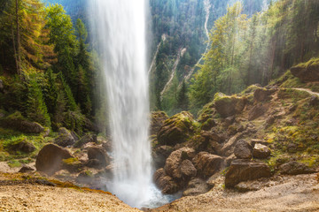 Perechnik waterfall in the Triglav National Park, Slovenia