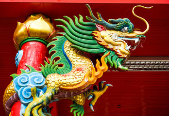 Dragon at the Godfather Tribunal In Sakon Nakhon Province