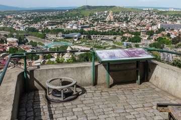 Tbilisi, Georgia, Eastern Europe - View from Narikala Fortress over Old Tbilisi and the Mtkvari River. © willcop
