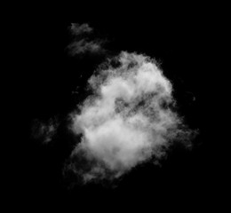 Fototapeta na wymiar cloud on black