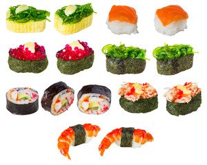 Zushi or Sushi in a various kind of taste a Japanese food