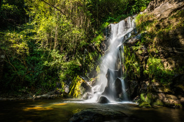 Beautiful waterfall in Cabreia Portugal