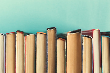 Composition with books on the table