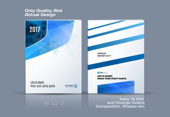 Set of Business vector template, brochure design, abstract annual report, cover modern layout
