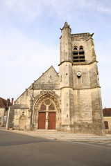 Fototapeta na wymiar Historic church in Thury, Burgundy, France