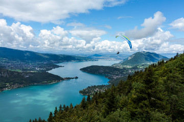 Vue du lac d'Annecy - Col de la Forclaz