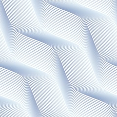 Vector seamless pattern. Modern stylish texture. Geometric pattern with thin blue threads