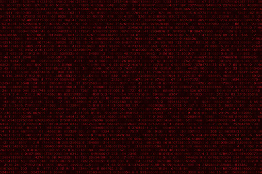 Abstract futuristic background from a binary binary code on a black background. Web programming in design. Modern technologies. The system is in danger