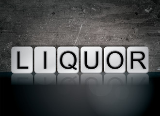 Fototapeta na wymiar Liquor Concept Tiled Word