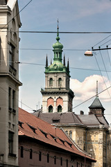 Fototapeta na wymiar Architecture Lviv Ukraine