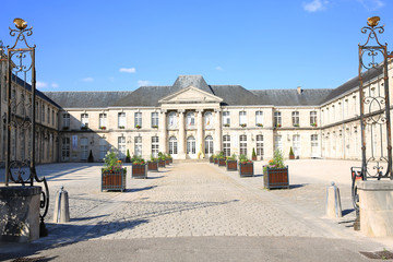 The historic Castle Stanislas in Commercy, Lorraine, Grand Est, France, (Mairie, french, Municipal Administration, Hôtel de Ville, City Hall)