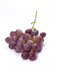 red grape isolated on white