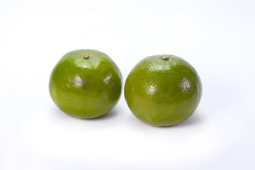 orange fruit on white background