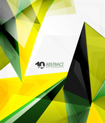 Fototapeta premium 3d triangle polygonal abstract vector