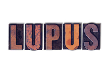 Fototapeta na wymiar Lupus Concept Isolated Letterpress Word