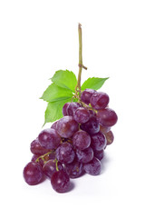 red grape isolated on white
