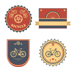 Bicycle set badges logos and labels for any use