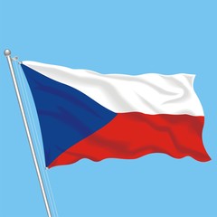 Fototapeta na wymiar Flag Czech Republic
