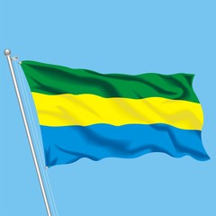 Flag Gabon