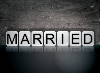 Married Concept Tiled Word
