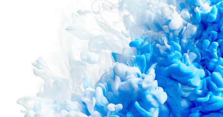 Naklejka premium Color drop in water