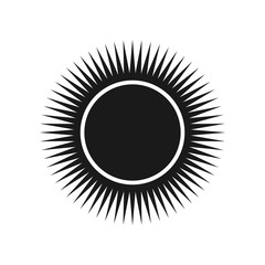 Sun vector black icon. Element for design.Vector Illustration.