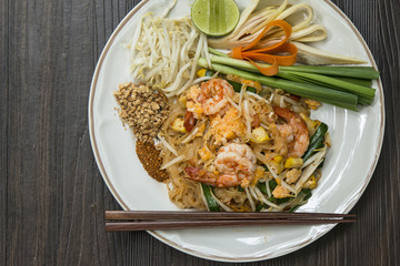 Thai Fried Noodles ,is one of Thailand Main dis,Stir fri noodles