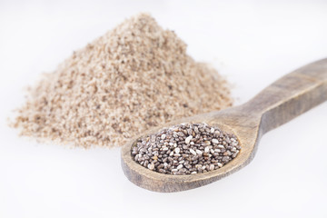 Seeds and chia flour - Salvia hispanica