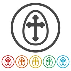 Eggs icons set - Illustration 