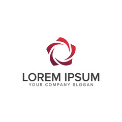 purple star cirle logo design concept template