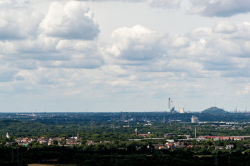 Luftbild / Panorama Industrielandschaft mit Kraftwerk