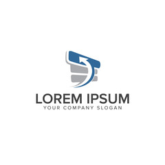Fototapeta premium Stock Progress Icon logo design concept template