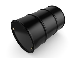 3D rendering black barrel
