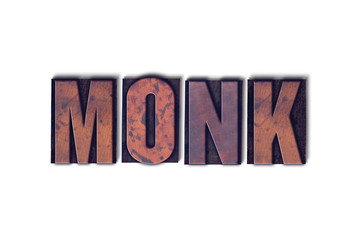 Monk Concept Isolated Letterpress Word