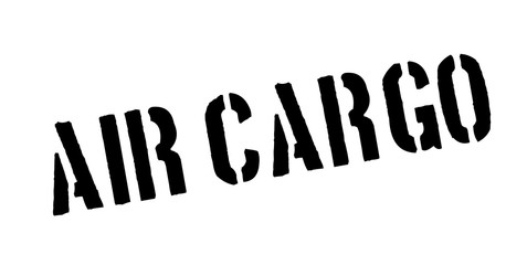 Air Cargo rubber stamp. Grunge design with dust scratches. Effects can be easily removed for a clean, crisp look. Color is easily changed.