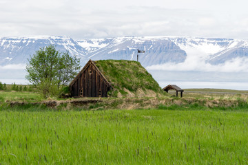 Grafarkirkja turf church, Iceland