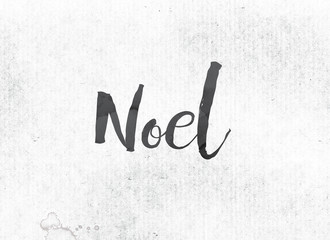 Noel Concept Painted Ink Word and Theme