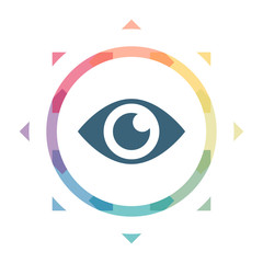 buntes Symbol - Auge