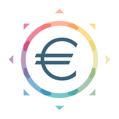 buntes Symbol - Euro