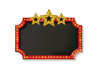 Cinema color shape frame
