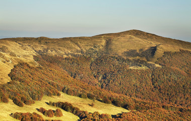Bieszczady National Park near Wolosate village. Poland