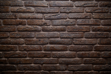 Background of old vintage brick wall. texture brown brick. 