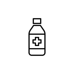sypup bottle icon on white background
