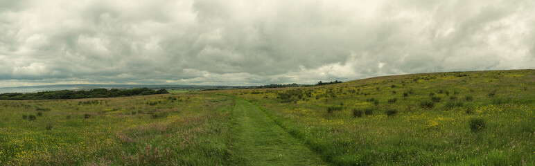 panoramic view of summer countryside,Northern Ireland