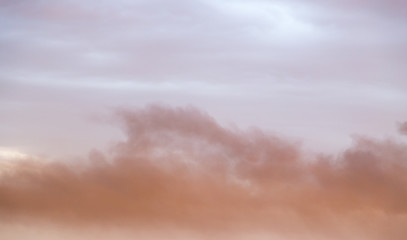 Clouds at sunset as background