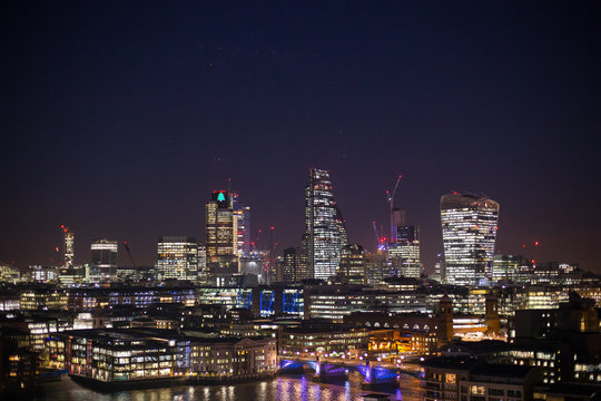 London cityscape by night 1 © bartnowak
