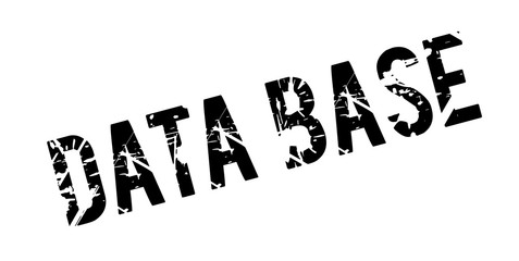 Data Base rubber stamp. Grunge design with dust scratches. Effects can be easily removed for a clean, crisp look. Color is easily changed.