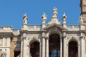Fototapeta na wymiar Amazing view of Basilica Papale di Santa Maria Maggiore in Rome, Italy