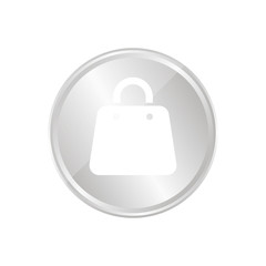 Silberne Münze - Handtasche