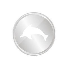 Silberne Münze - Delfin © Daniel Berkmann